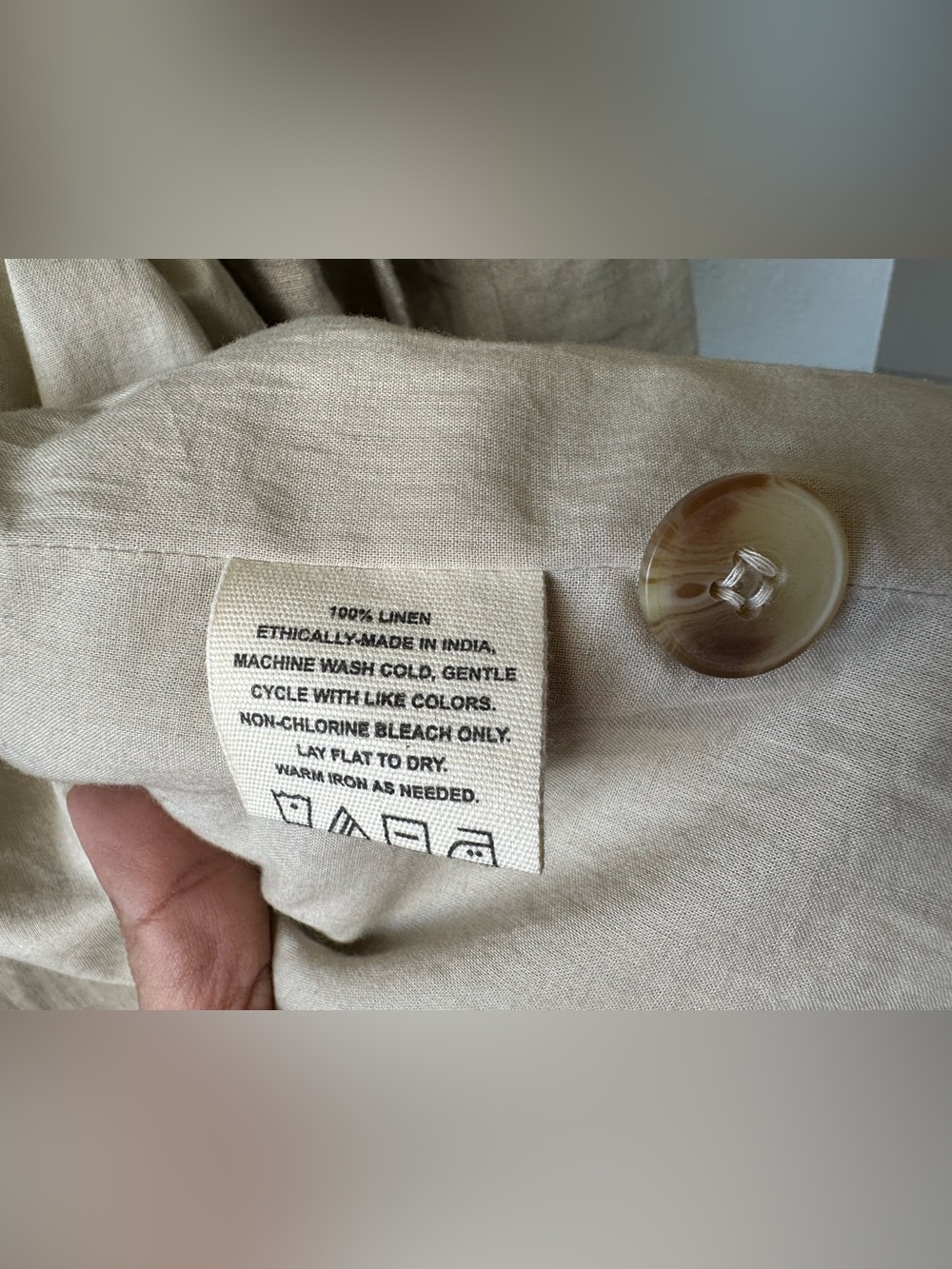 LAUDE the Label Relaxed Oversized 100% Linen Blazer Size Large - Picture 9 of 11